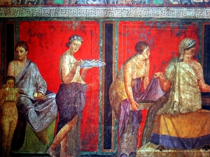 painting- Roman fresco Villa dei Misteri Pompeii